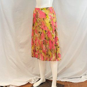 Floral Print Pleated Skirt | Loft